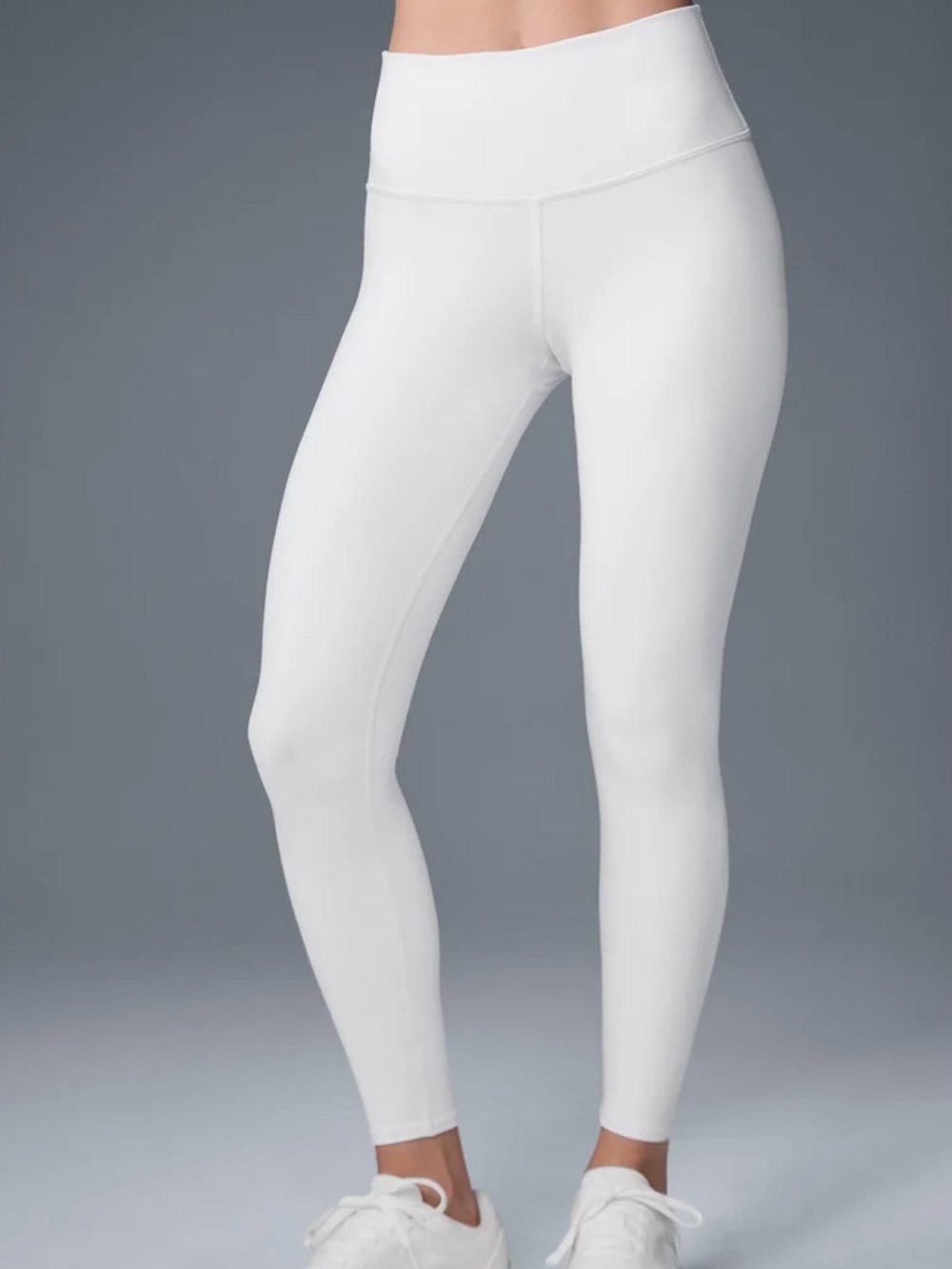 ALO Yoga White 7/8 High-Waist Airbrush Legging